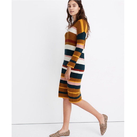 NWT Madewell Drop-Shoulder Sweater Midi Dress - Picture 2 of 8